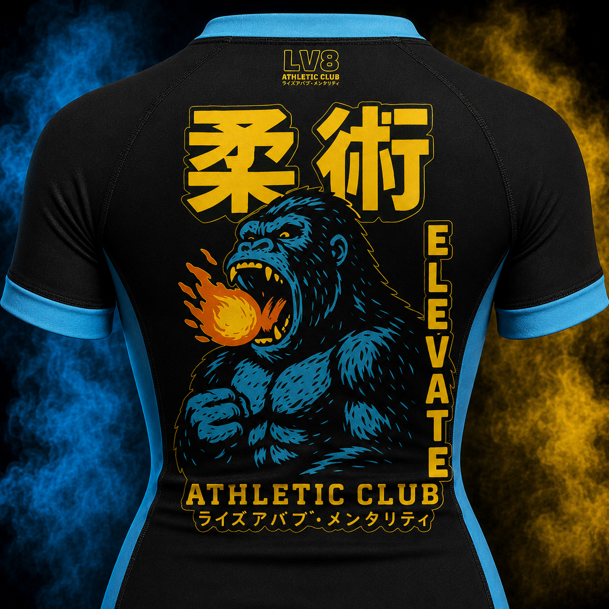 Blazing Ape women's rashguard back detail