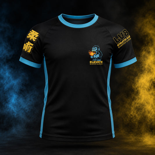 Blazing Ape kids BJJ rashguard front view