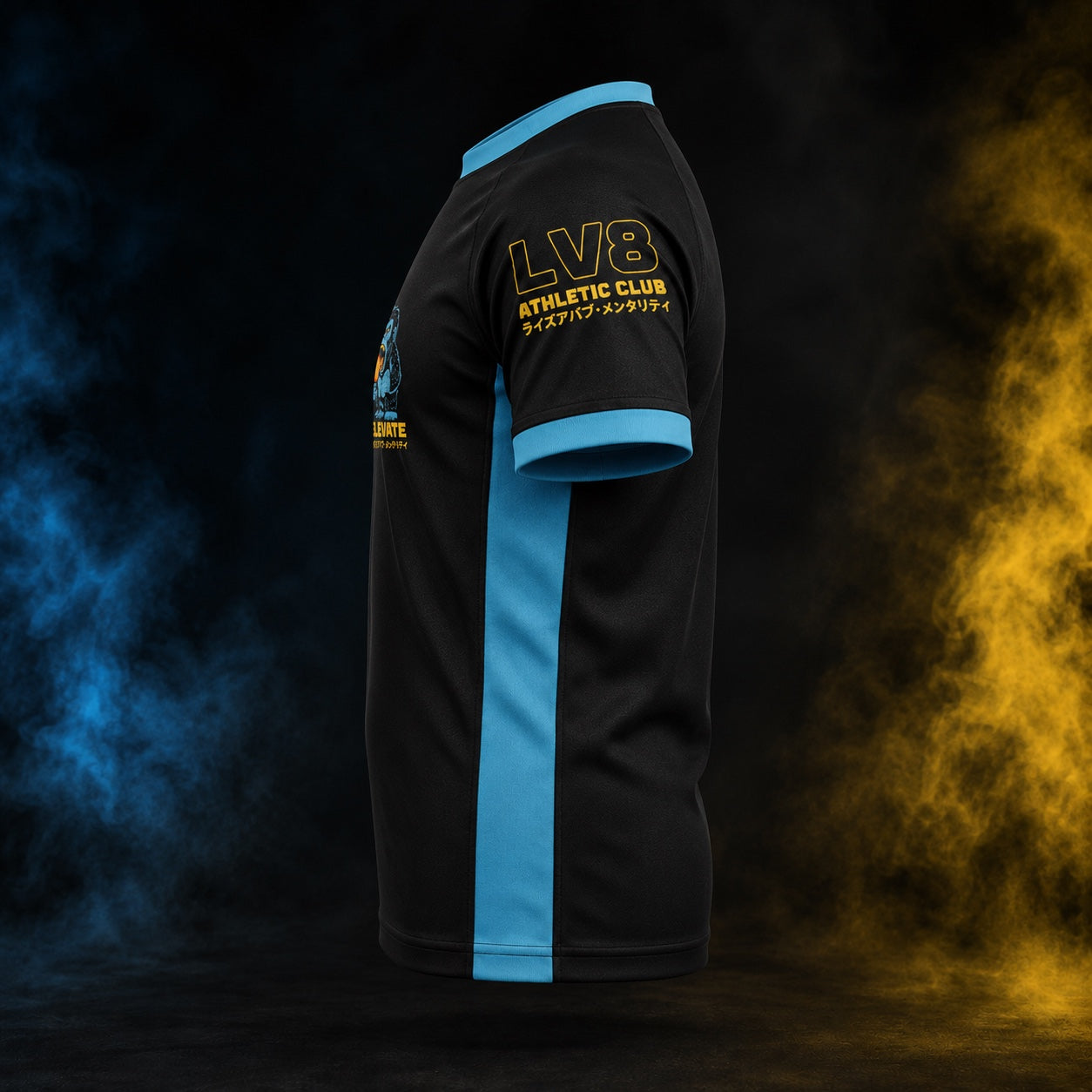 Blazing Ape kids BJJ rashguard right side view