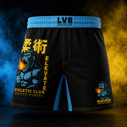 Blazing Ape men's BJJ shorts front view