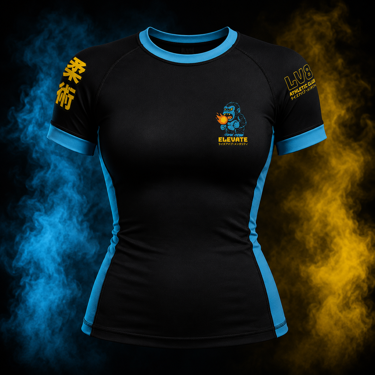 Blazing Ape women's rashguard front view