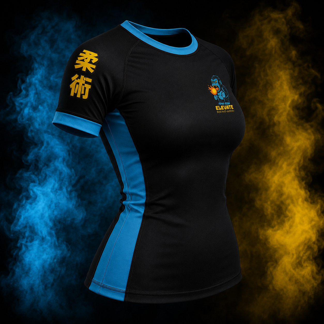 Blazing Ape women's rashguard alternate side view