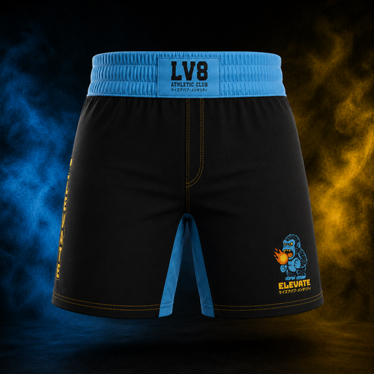 Blazing Ape women's BJJ shorts front view