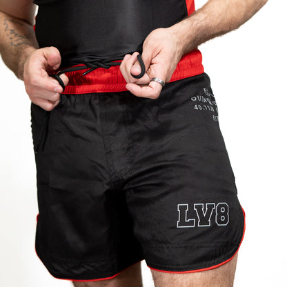 Elevate V1. Fight Shorts - Red. - Elevate Athletic Club