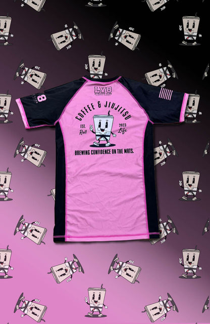 WOMEN'S Coffee & Jiu Jitsu Rashguard.